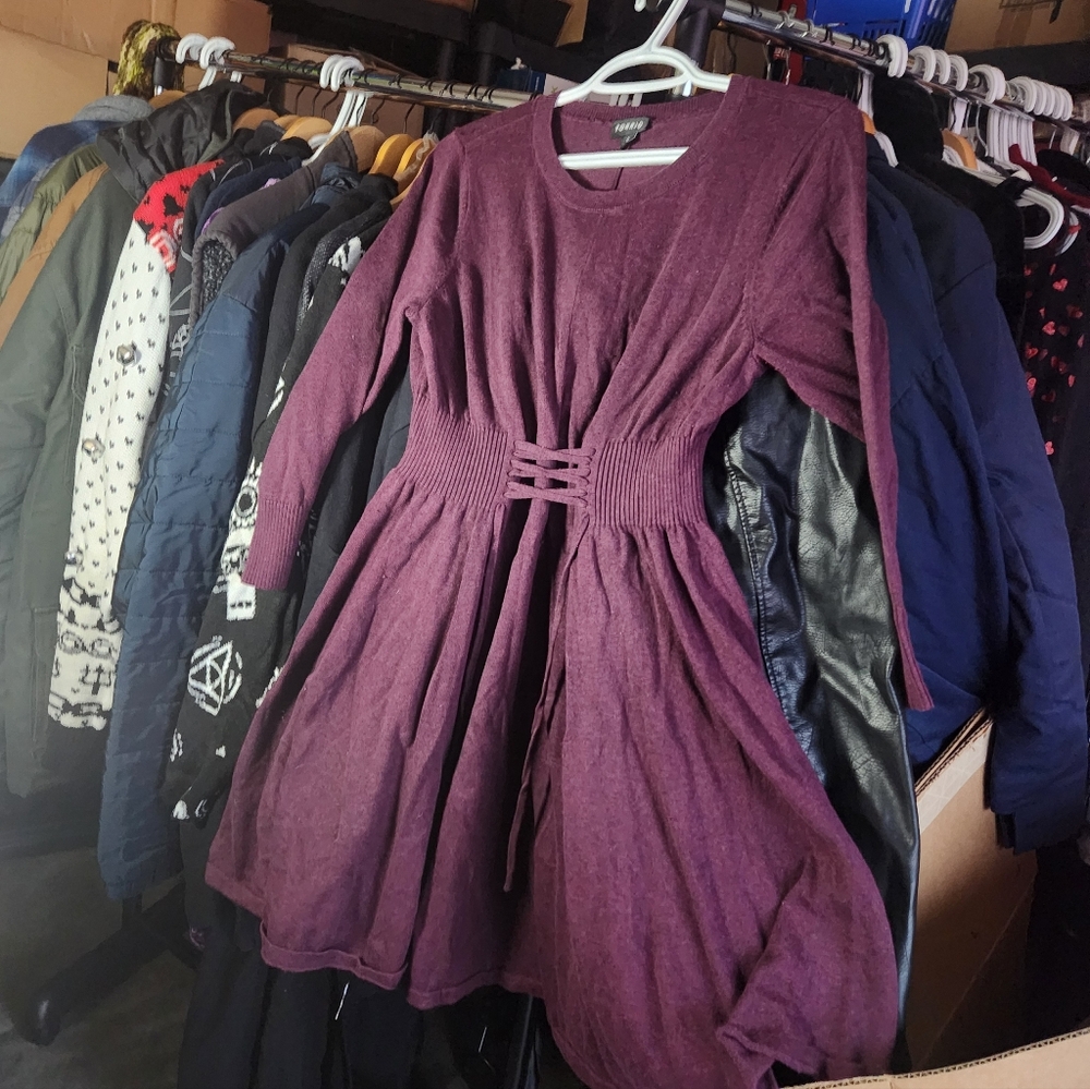 TORRID Purple Knit Dress